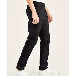 Dockers Alpha Khaki Supreme Flex Slim Fit Black‎ Pants Men's Casual